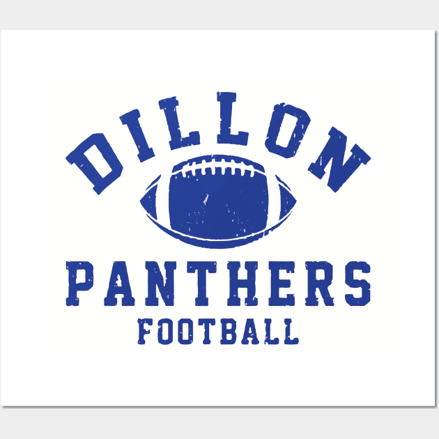 Dillon Panthers Football - vintage logo Wall Art by BodinStreet